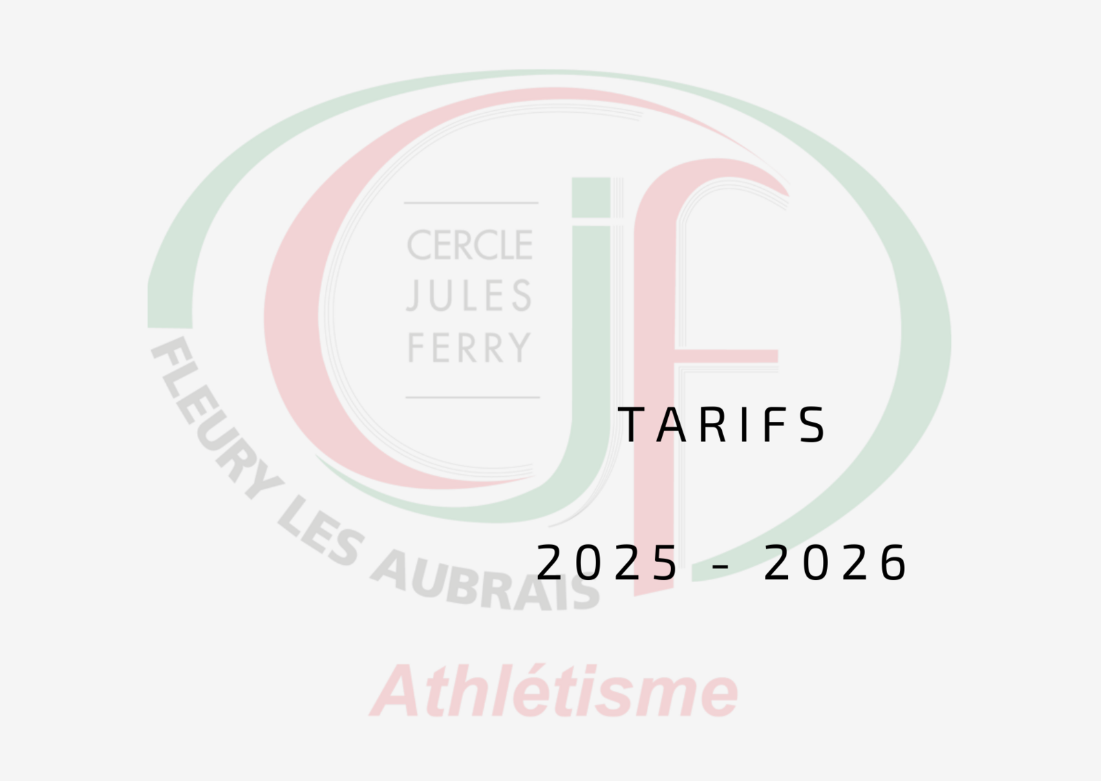Tarif des licences 2025 - 2026