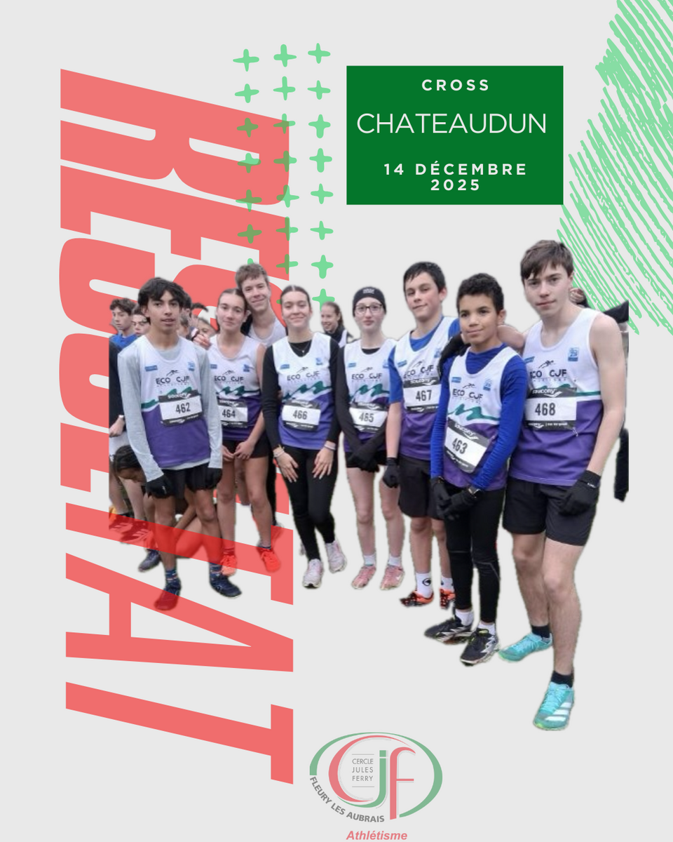 Résultats cross de Châteaudun et épreuves combinées à Fleury